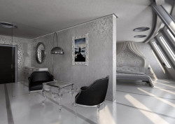 Vizualizace Ještědu - apartmán ve 3. NP