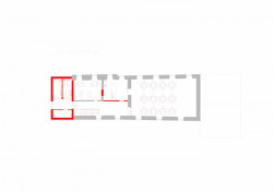 Obecní úřad Hluchov, půdorys 2 NP, Jiří Markevič / Public atelier, Jaroslav Sedlák / Fuuze