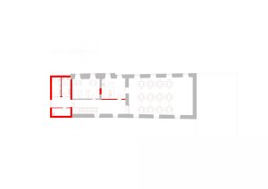 Obecní úřad Hluchov, půdorys 2 NP, Jiří Markevič / Public atelier, Jaroslav Sedlák / Fuuze