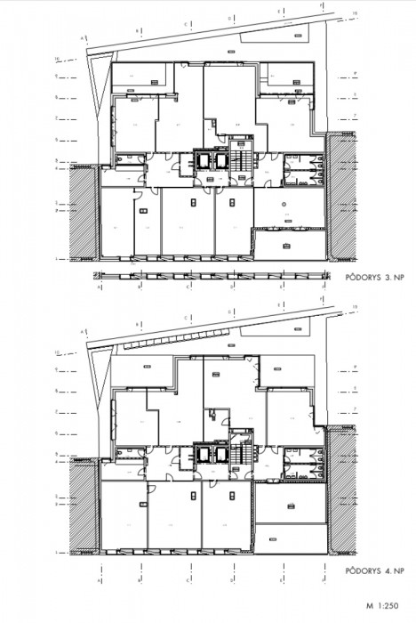 Polyfunkčná budova Konventná, Architekti A B.K.P.Š., půdorys