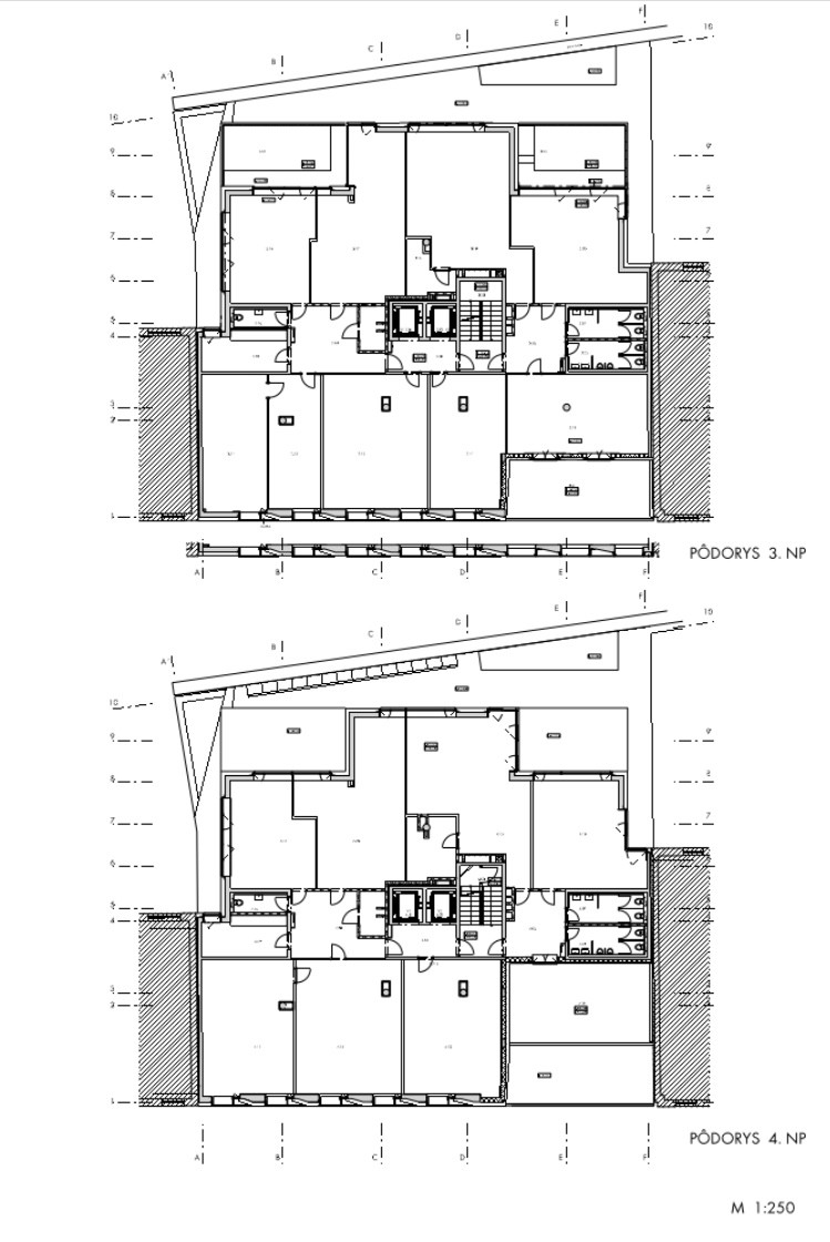 Polyfunkčná budova Konventná, Architekti A B.K.P.Š., půdorys