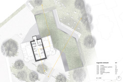 Půdorys 3.NP (Městská knihovna v Rožnově pod Radhoštěm, ČTYŘSTĚN)