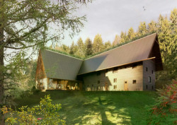 Chata Jahodina pro Ligu lesní moudrosti - vizualizace