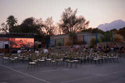 V arálu školy - tady probíhaly všechny workshopy a prezentace.
