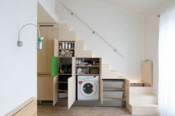 Mooza architecture, Interiér mezonetového bytu v Holešovicích - foto