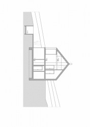 Rodinný dům v Krkonoších, Fránek Architects / Zdeněk Fránek, řez A-A