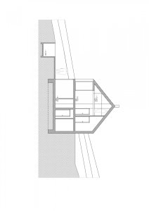 Rodinný dům v Krkonoších, Fránek Architects / Zdeněk Fránek, řez A-A