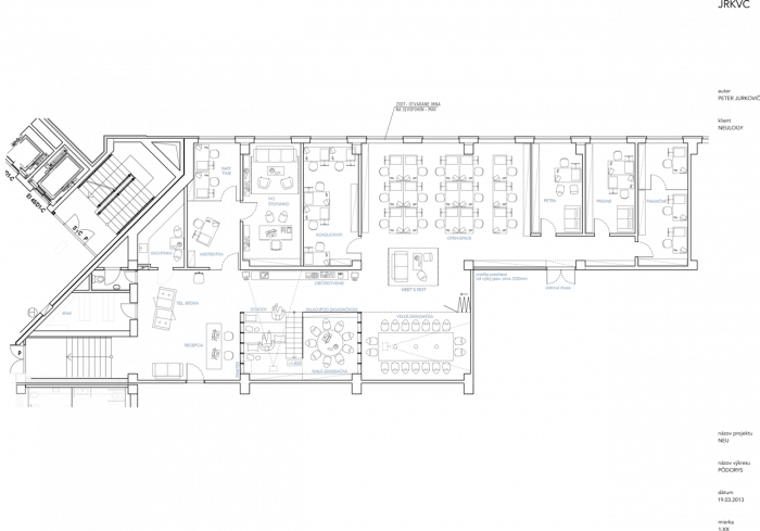 JRKVC, NEU / Office, půdorys – foto