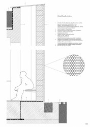 Zvířecí krematorium Věčná loviště, Petr Hájek ARCHITEKTI, detail fasády