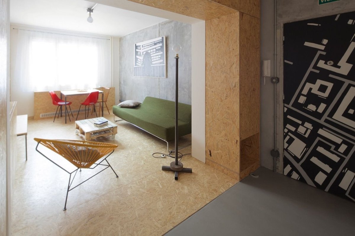 architectureMADE, rekonstrukce bytu paneláku v Plzni, foto