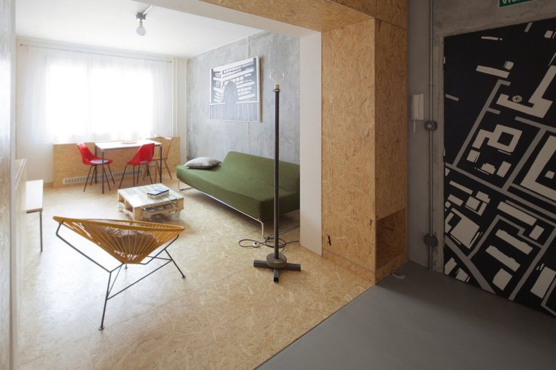 architectureMADE, rekonstrukce bytu paneláku v Plzni, foto