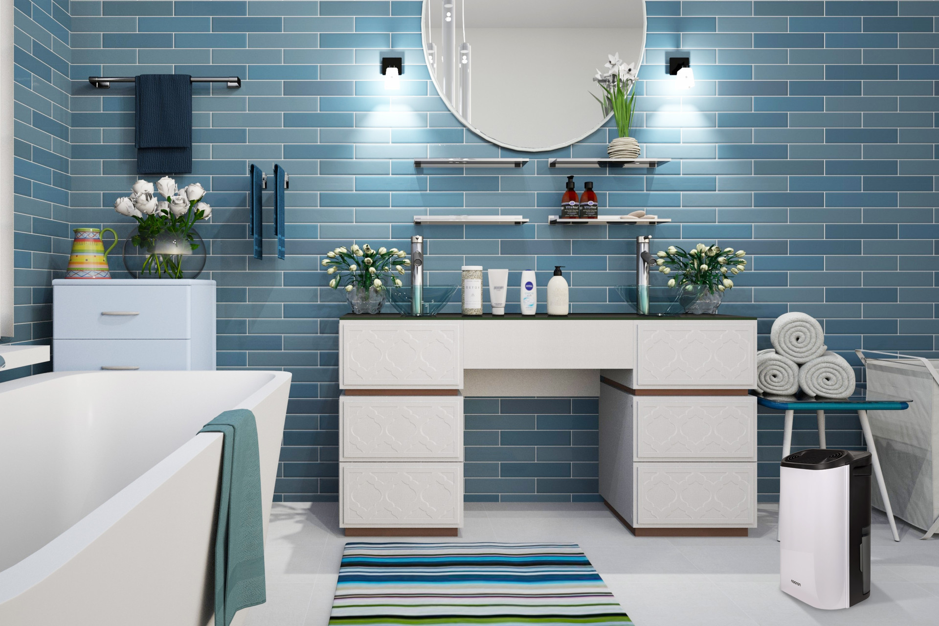 Proti nadměrné vlhkosti ničící interiér pomůže praktický mobilní odvlhčovač vzduchu