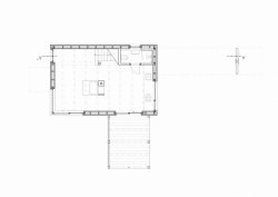 majo architekti, Chata s lávkou, půdorys 1. NP – foto