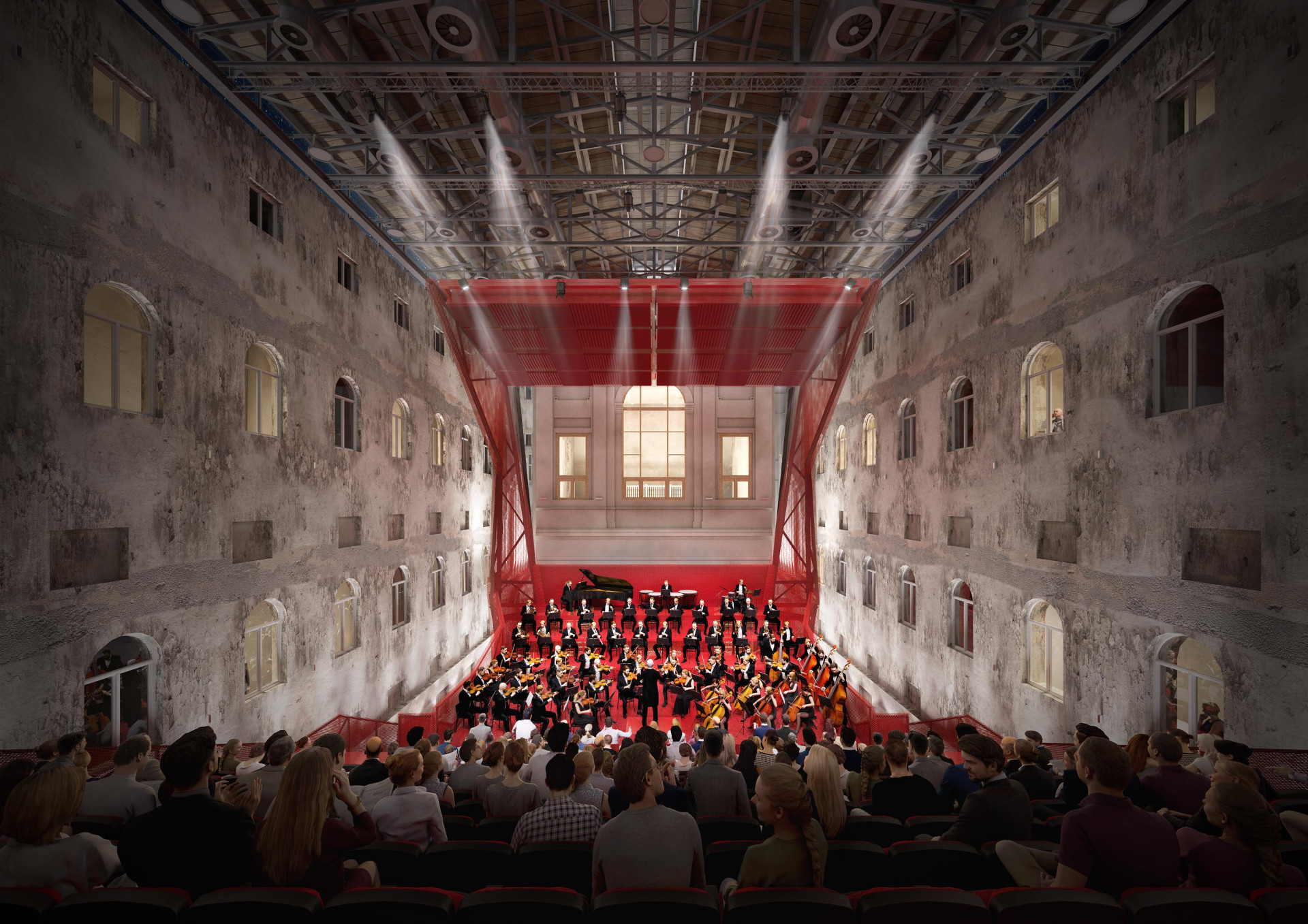 Petr Hájek Architekti dokončují multifunkční sál v Císařských lázních v Karlových Varech