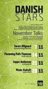 November Talks / Danish Stars, plakát k celému cyklu přednášek – foto