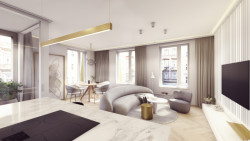 Rezidence U Milosrdných na Starém Městě v Praze od architektonické kanceláře Fránek Architects