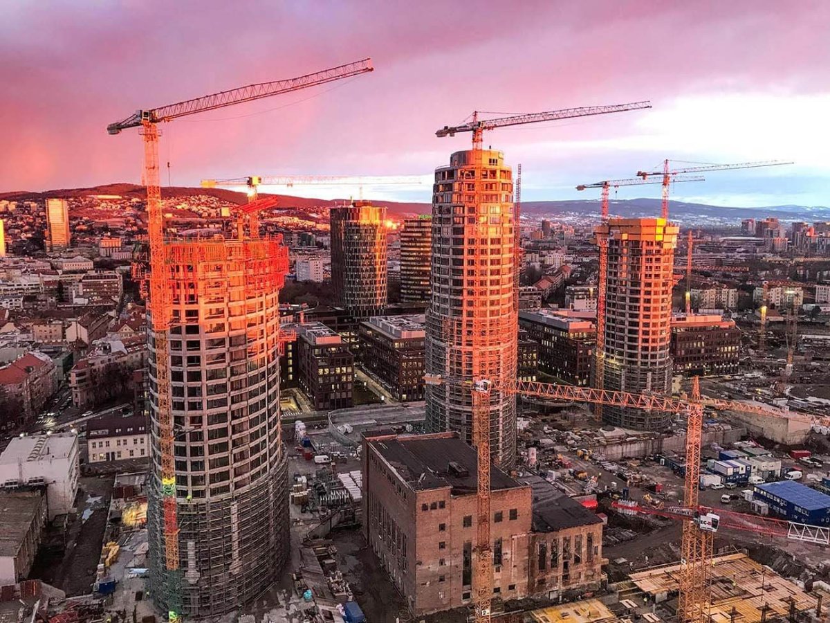Sky Park Residence, Bratislava - foto z výstavby