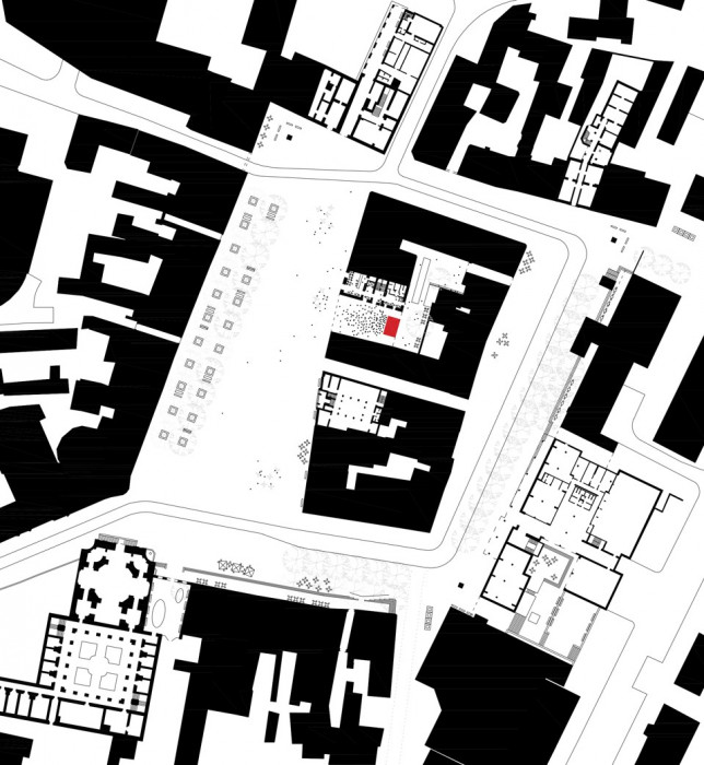 Návrh na úpravu náměstí v Benešově, schéma využití kryté akce, Marcela Steinbachová, Vít Holý