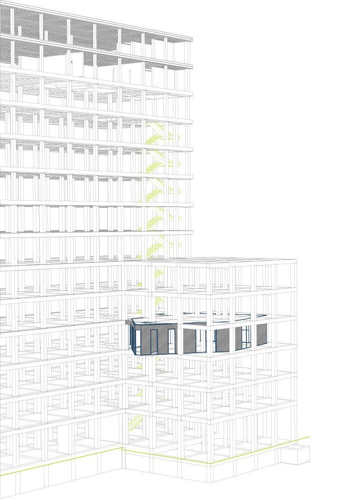 Kancelář architektonického studia Stattwerk v Bělehradě