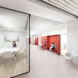 bod architekti, Nová radnice pro Prahu 7, 3. patro // 1. místo – foto