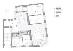 Půdorys (JanskyDundera, Rekonstrukce prvorepublikového bytu)