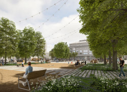 Náměstí SNP před Domem kultury Akord v Ostravě se dočká revitalizace.