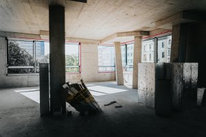 Proces výstavby (Bytový komplex Viktoria Center, architektonické řešení CTR group a.s.)