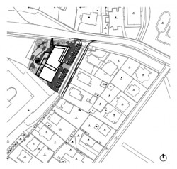 Viladom Tajovského, BMX studio, situace