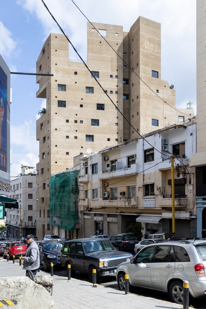 Bytový dům od architektky Lina Ghotmeh v Bejrútu v Libanonu