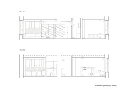 Podélné řezy (Byt v Karlíně; momentura)
