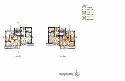 ARCHCON atelier, Pasivní bytové domy na Bílé Hoře - půdorys 2.N.P.