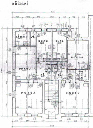 henkai architekti, byt pana doktora v Opavě, původní stav M 1:100 - foto