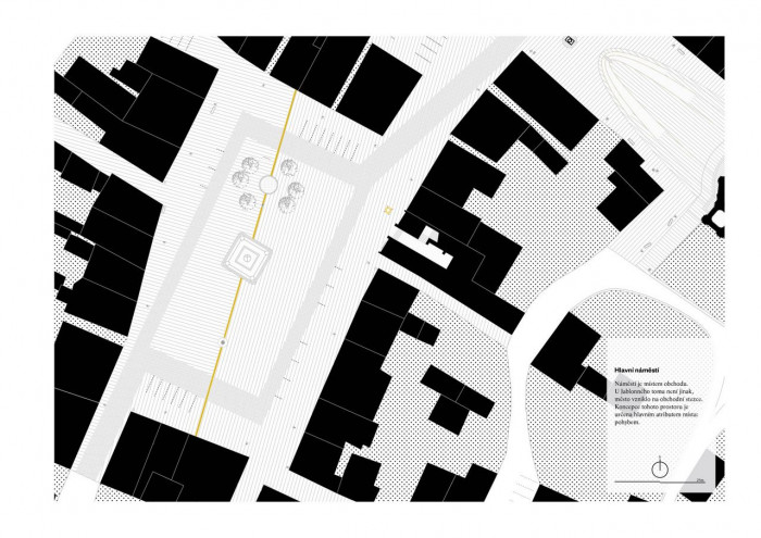 Jiří Lukáš, Centrum Jablonného v Podještědí, situace Hlavního naměstí – foto