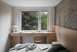 Pohled do ložnice (Byt u Divoké Šárky v Praze, Iva Hájková Studio)