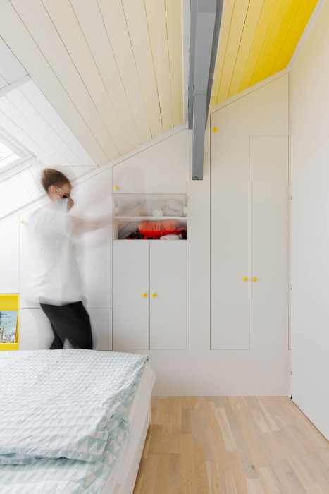 Vršovické podkroví, Mooza architecture / Klára Kuncová (Císařovská)