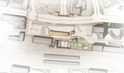 JKMM Architects, pohled z výšky, Dopravní centrum Lahti