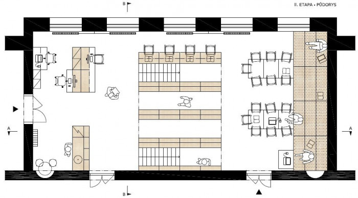 Knihovna pro gymnázium Třeboň, Ateliér 111 architekti