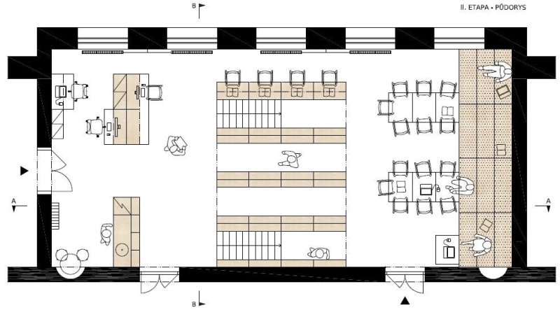 Knihovna pro gymnázium Třeboň, Ateliér 111 architekti