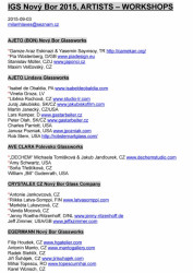 IGS 2015 - Umělci podle dílen