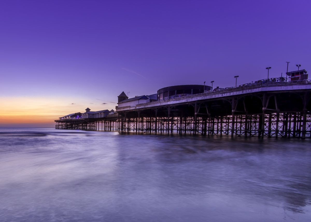 Blackpool Piers v Anglii ohrožuje zvyšující se hladina moře
