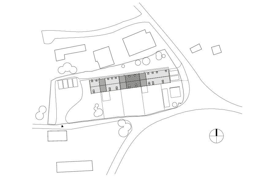 Les Pieds Vertes, j + e architekti / Benjamin Jardel, Nicolas Epaillard, situace