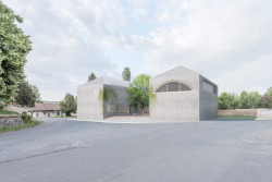 Nové sídlo Obecního úřadu v Hovorčovicích - 3. cena, Přemysl Jurák, vizualizace