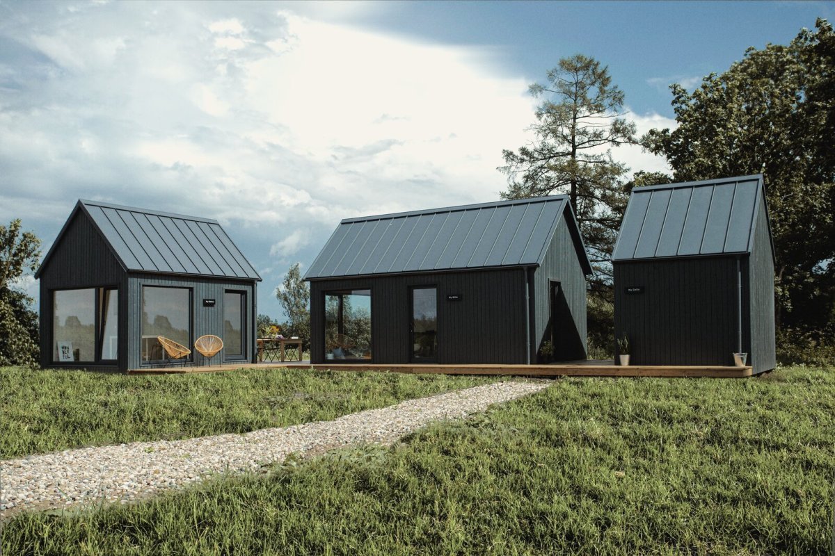 Tři typy prefabrikovaných kabin pro práci i relaxaci od společnosti My Cabin