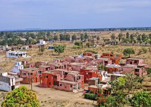 Nízkonákladové bydlení Aranya, 1989, Indore v Indii Označení