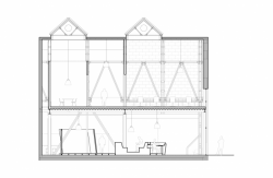 majo architekti, Kanceláře Apiary, řez A-A' – foto