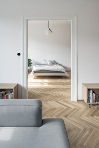 Interiér bytu HLB, Kuklica Smerek architekti / Peter Kuklica, Martin Smerek, Juraj Hubinský