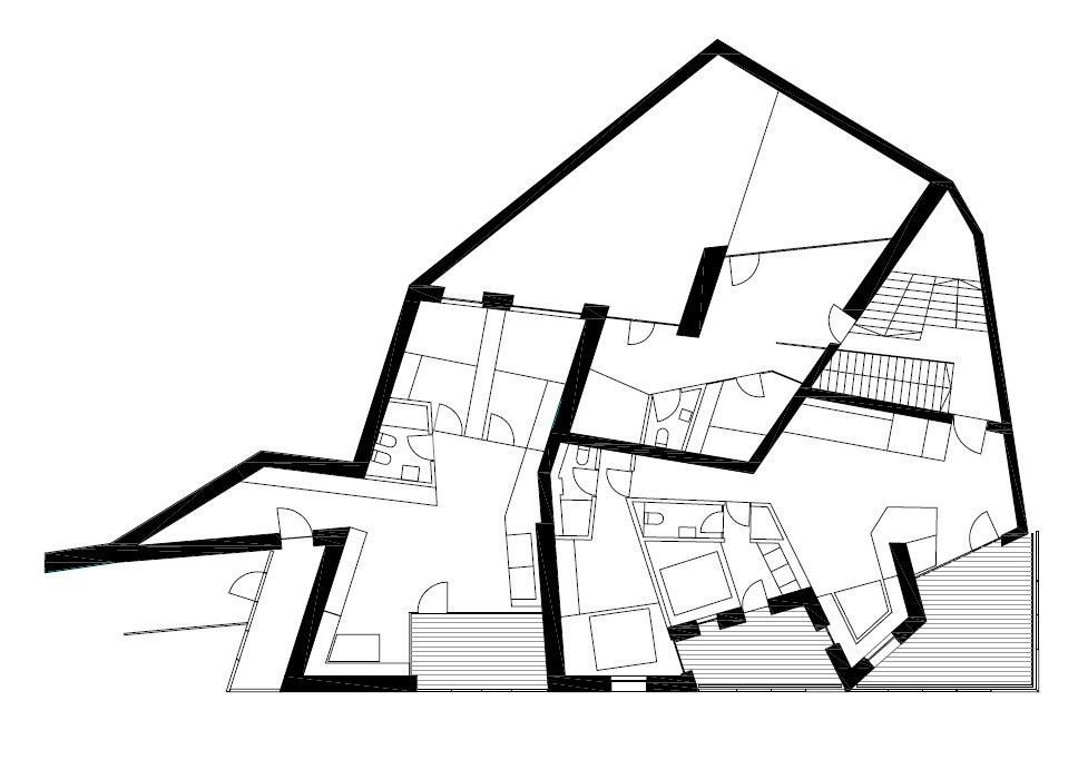 suterén, Twisted, bergmeisterwolf architekten, Italy,