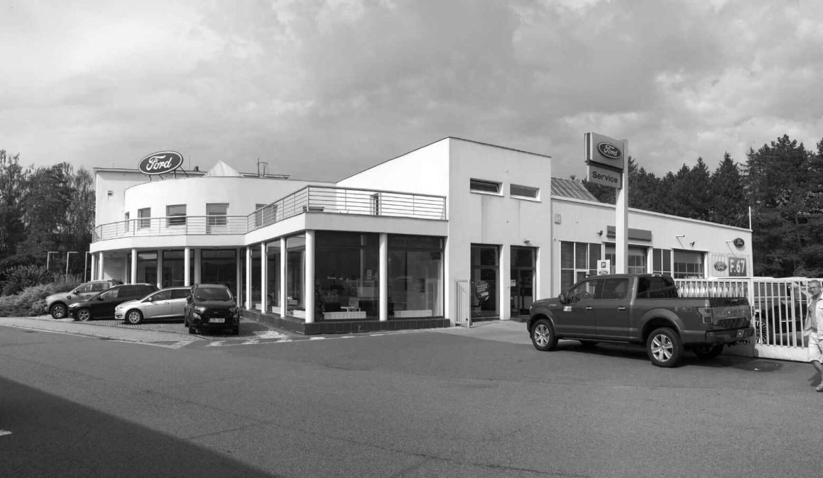  (Rekonstrukce autosalonu v Novém Jičíně; Kamil Mrva Architects)
