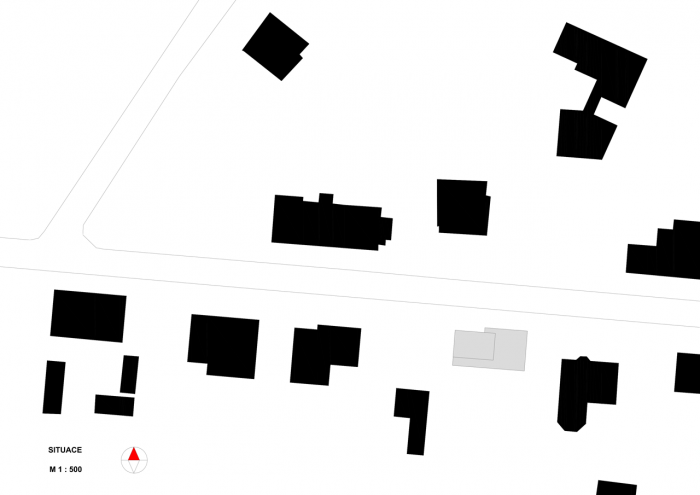 ZETTE atelier, RD Černá za Bory, situace – foto