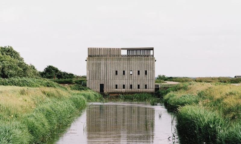 Johansen Skovsted Arkitekter, přečerpávací stanice na řece Skjern, foto